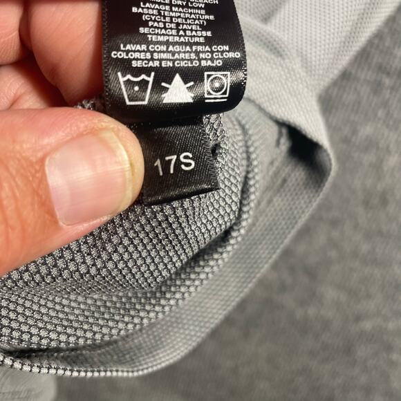 Kuhl Polo Shirt Men's Large Gray Geometric Allover Double Chest Pockets Stretch - Picture 8 of 10